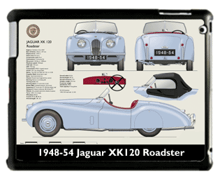 Jaguar XK120 Roadster (disc wheels) 1948-54 Large Table Cover